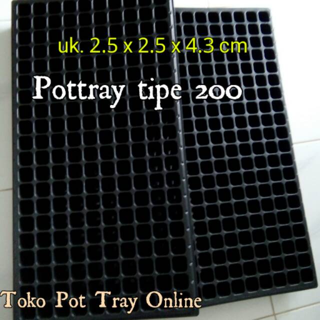 Pot Tray  200 lubang/Tray Semai Tipe 200
