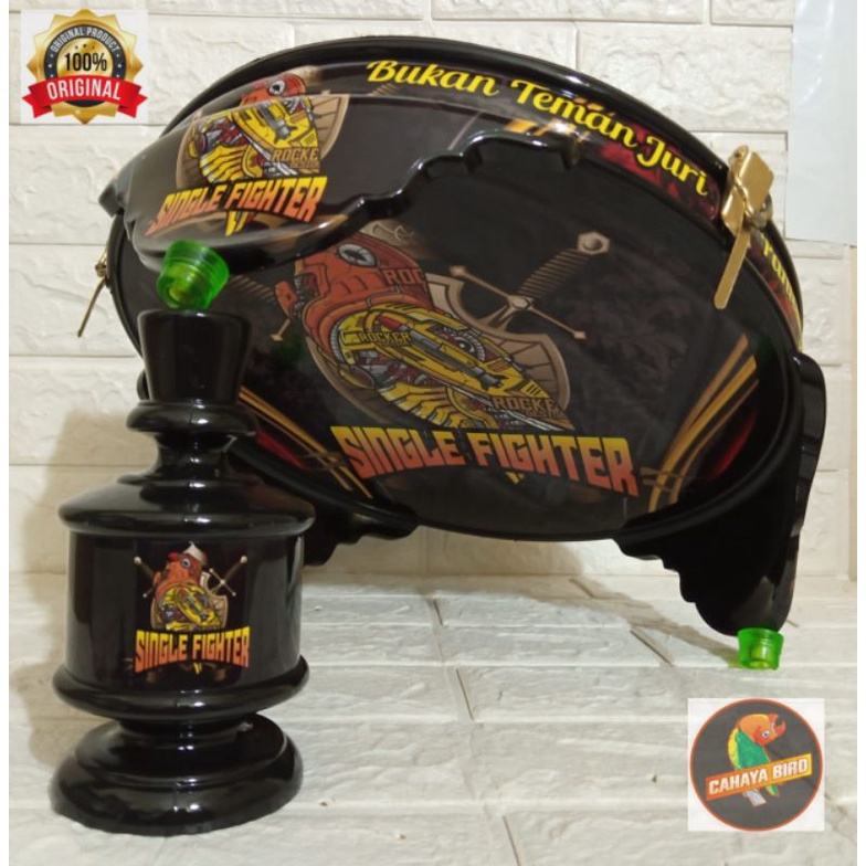 TEBOK KANDANG BURUNG LB.PVC MOTIF LB SINGLE FIGHTER