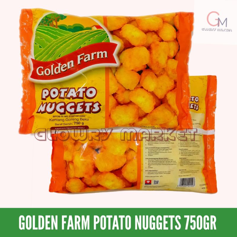 

GOLDEN FARM POTATO NUGGET 750GR KENTANG POM POM KENTANG GORENG FRENCH FRIES