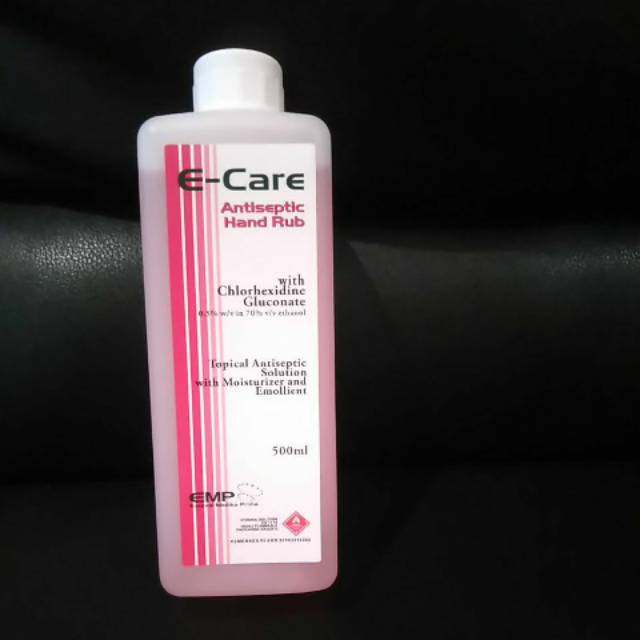 E- Care antiseptic hand rub 500 ml with pump