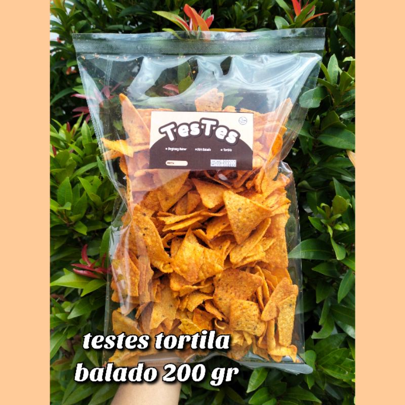 

tes tes tortila 200 gram happytos kue kiloan snack merk testes