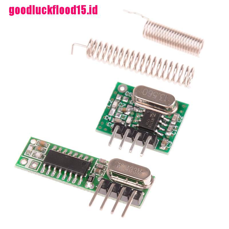 {LUCKID}RF module 433mhz superheterodyne receiver and transmitter kit for arduino