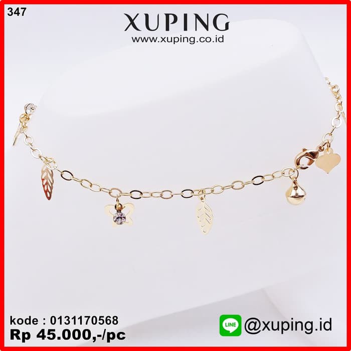XUPING GELANG KAKI EMAS BANDUL KUPU 0131170568