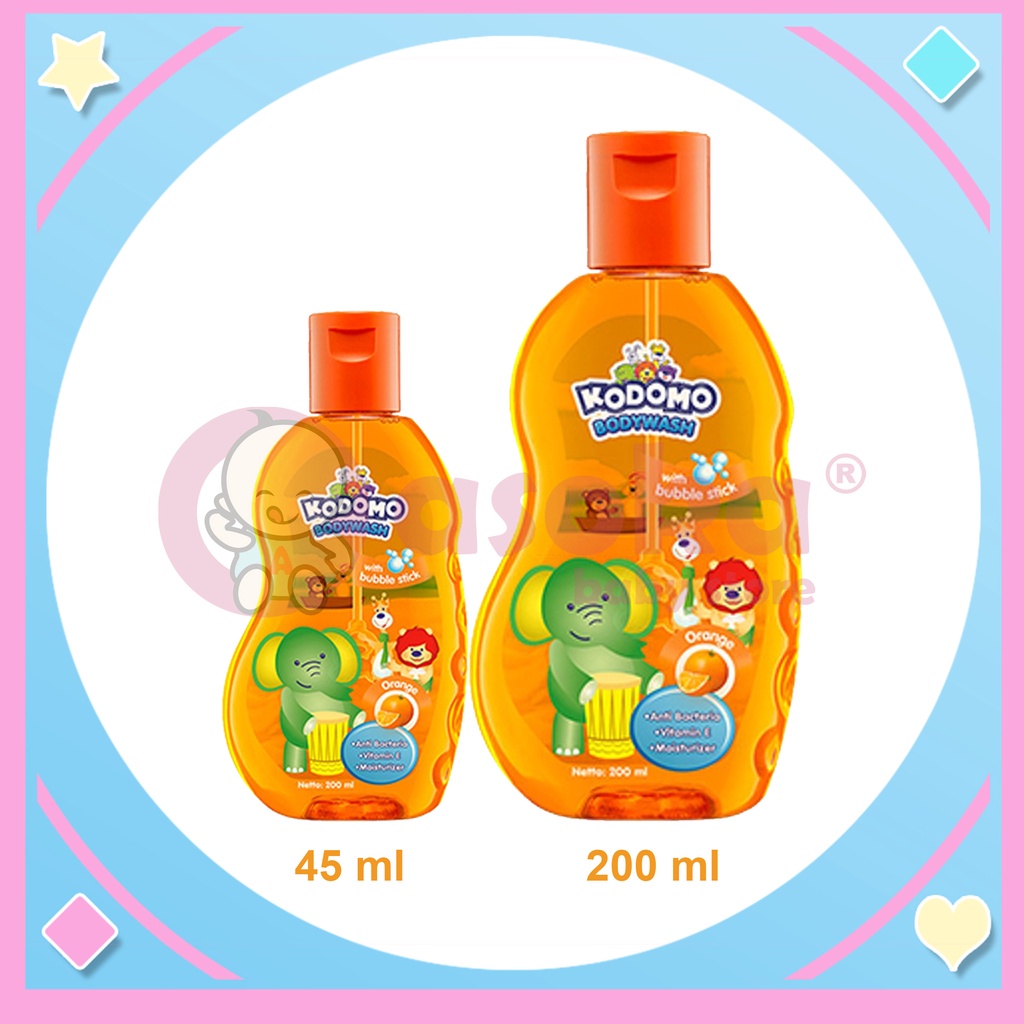 Kodomo Shampoo Gel Orange Botol 45ml / 200ml ASOKA