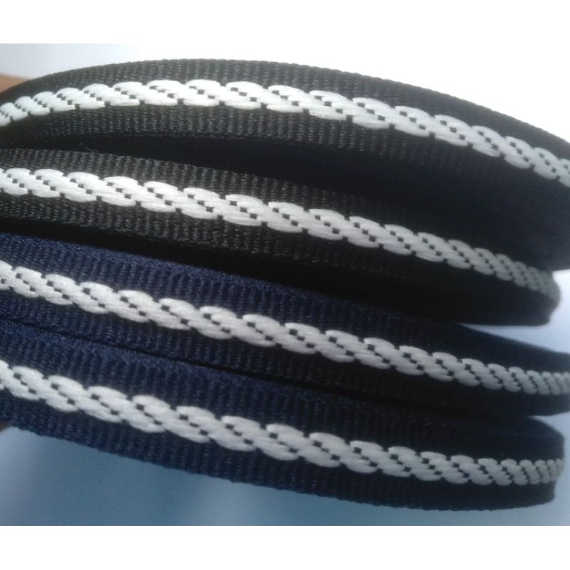 (25 yard / 1rol) Pita motif rantai ukuran 1cm