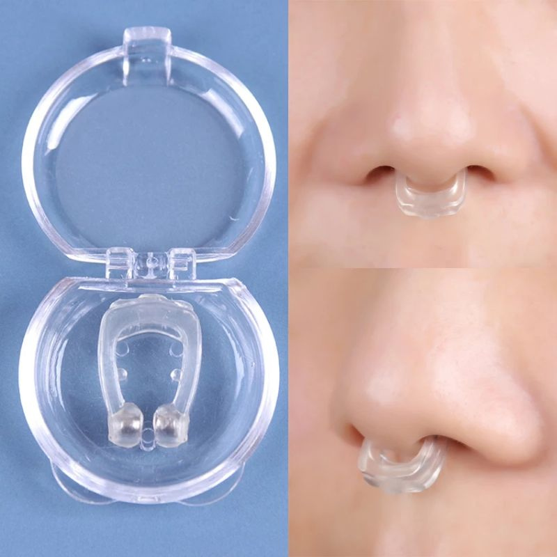 ALAT ANTI NGOROK DENGKUR STOP SNORING NOSE BREATHING MAGNETIC KECIL