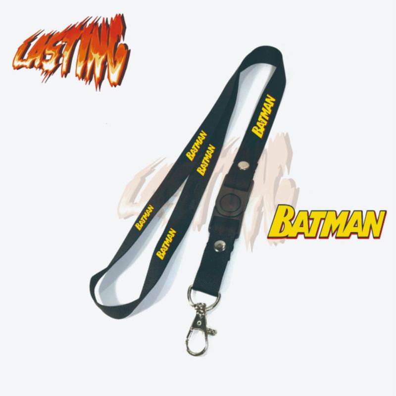 

Lanyard BATMAN kuning / Distro HERO GANTUNGAN KUNCI/GANTUNGAN ID CARD/GANTUNGAN POD Best seller / Bisa COD