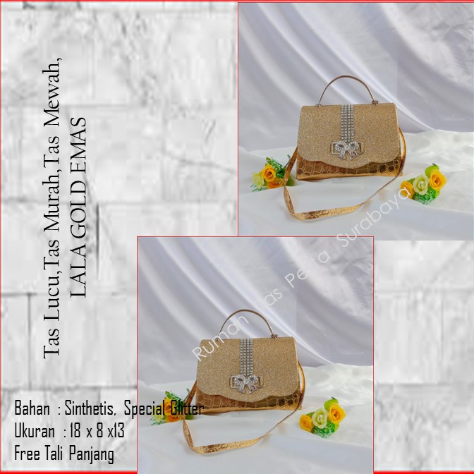 Tas Lucu,Tas Murah,Tas Mewah,LALA GOLD EMAS