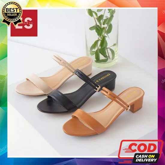 Sepatu High Heels Hak Tahu Wanita Murah Import Pesta Korea Kondangan K Sandal Heels Wanita Anita R 5