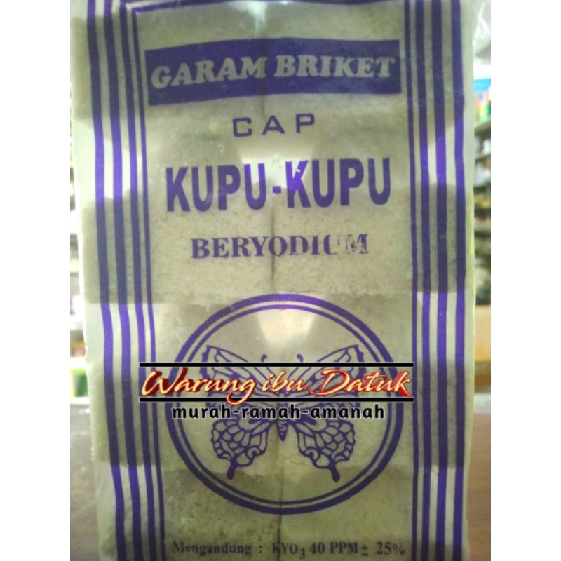 Garam Bata Yodium kecil Cap KUPU KUPU