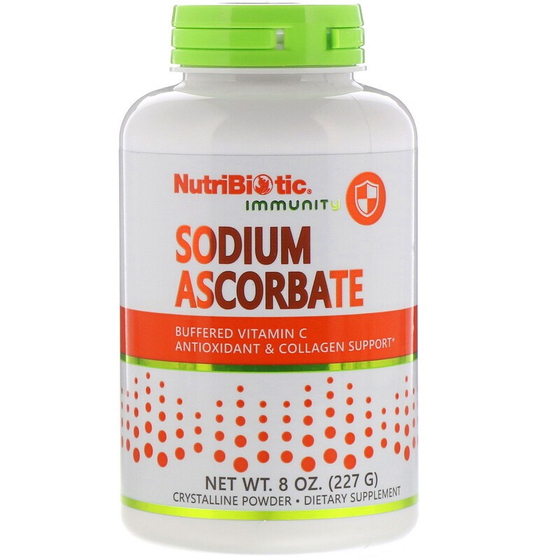 NutriBiotic Buffered Sodium Ascorbate Vitamin C Crystalline Powder 227gr ORI