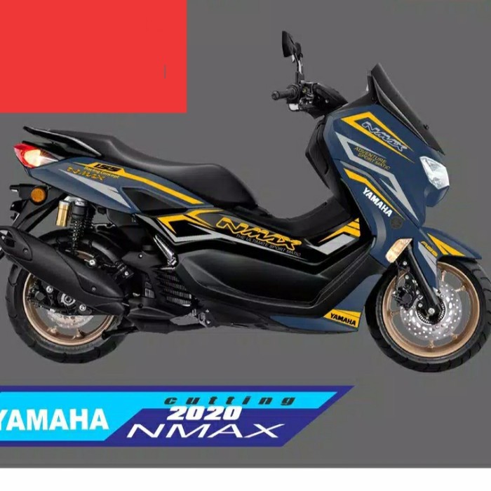 Jual Striping Cutting Sticker New Nmax motor Blue 4pilihan warna