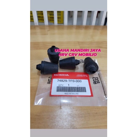 KARET PENAHAN KAP MESIN DEPAN HRV CRV MOBILIO ORIGINAL 1PC