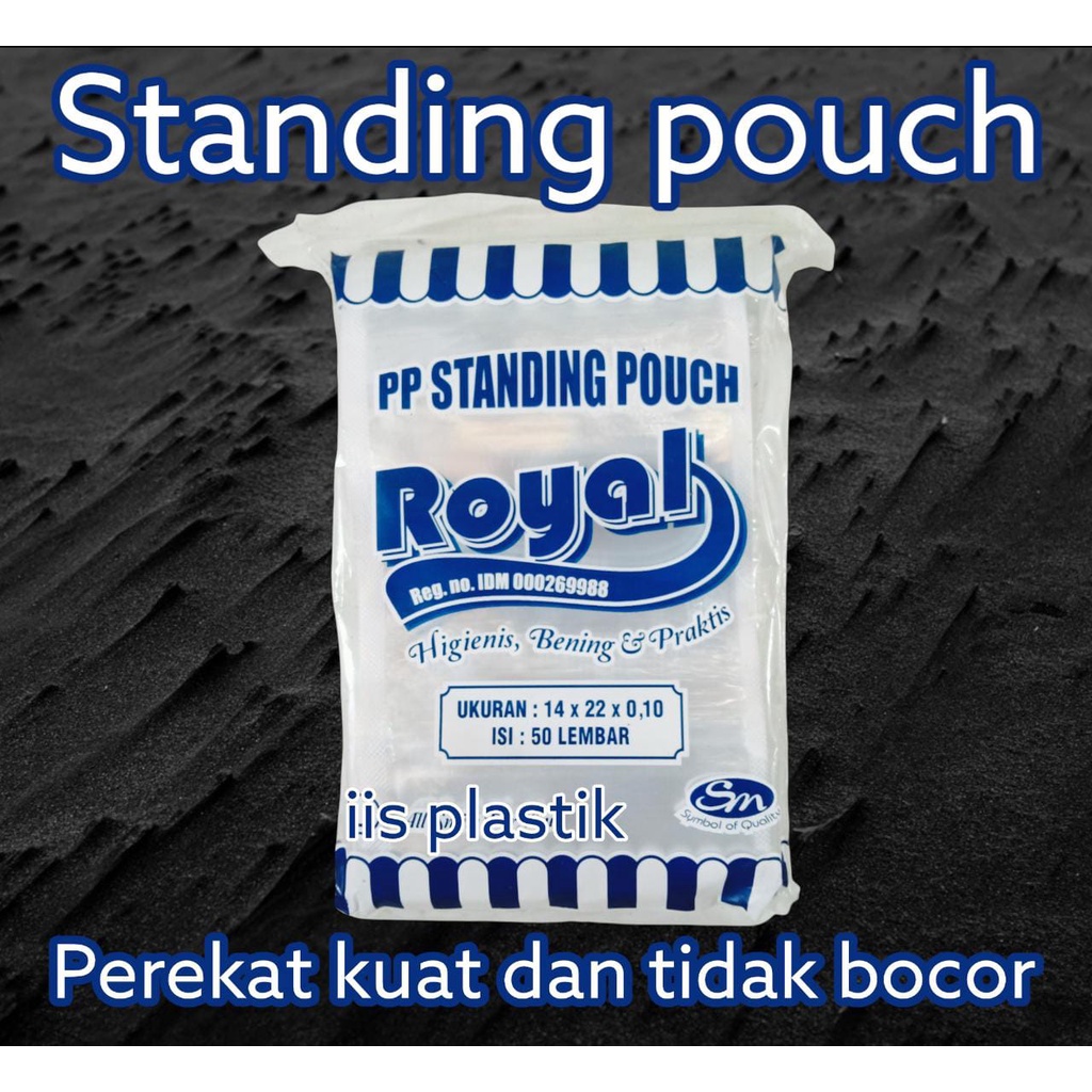 Plastik standing pouch murah segala ukuran lengkap isi 50 lembar  9x15, 10x17, 12x20, 14x22, 16x24, 16x32, 20x29 murah