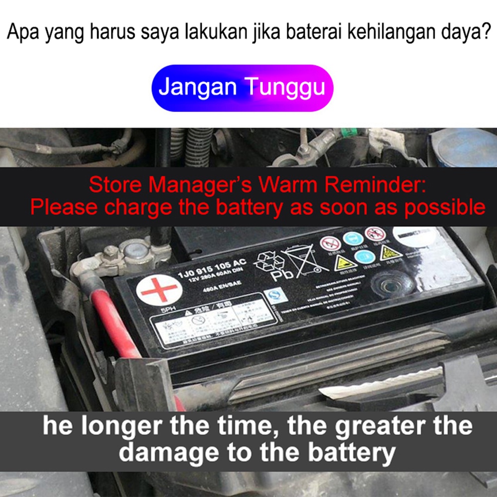 Charger Aki Otomatis Smart Intelligent Auto Repair Mobil Motor Kapal Truck Portable 700W 12V/24V 300AH 500AH