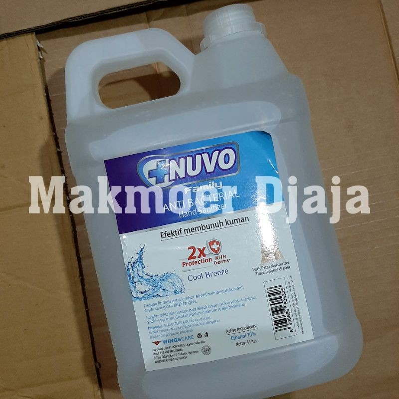 Nuvo Hand Sanitizer 4 liter Gel
