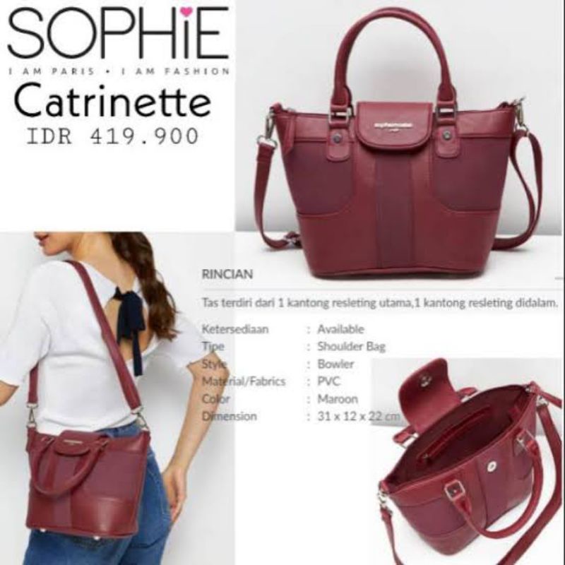 CATRINETTE SOPHIE TAS SELEMPANG WANITA SOPHIE MARTIN PARIS TAS TERBARU 2021 TAS SOPHIE PROMO MURAH