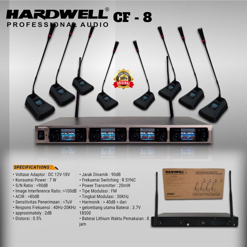 MIC WIRELESS PODIUM HARDWELL CF 8 ORIGINAL