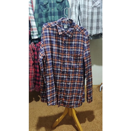 KEMEJA FLANEL PRIA UNIQLO