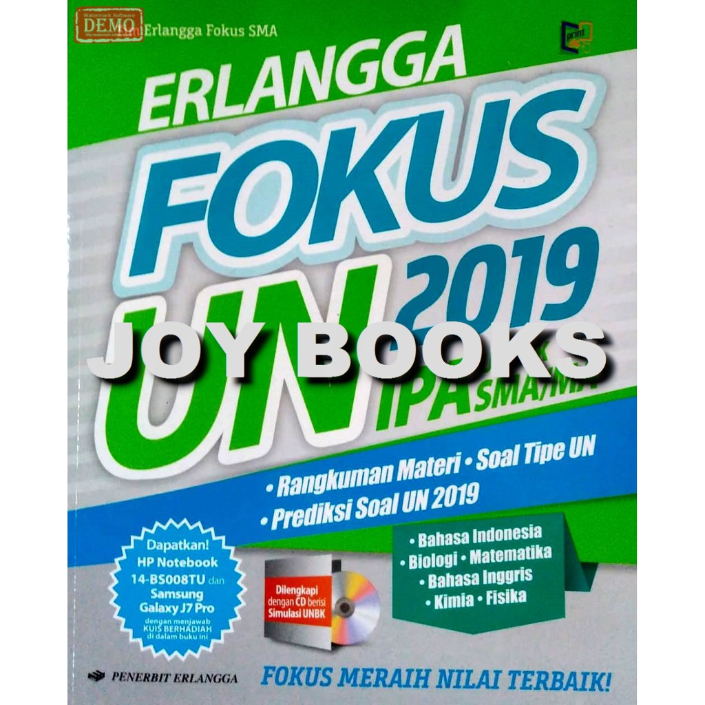 Buku Erlangga Fokus Un Sma Ipa 2019 Terbaru Buku Soal Un Sma Ipa