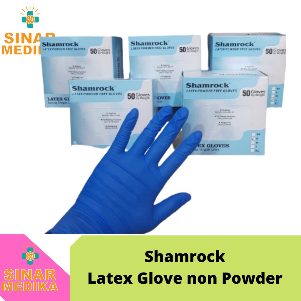 SARUNG TANGAN LATEKS NON POWDER TANPA BEDAK . HANDSCHOEN KARET LATEX POWDER FREE GLOVE . GLOVES