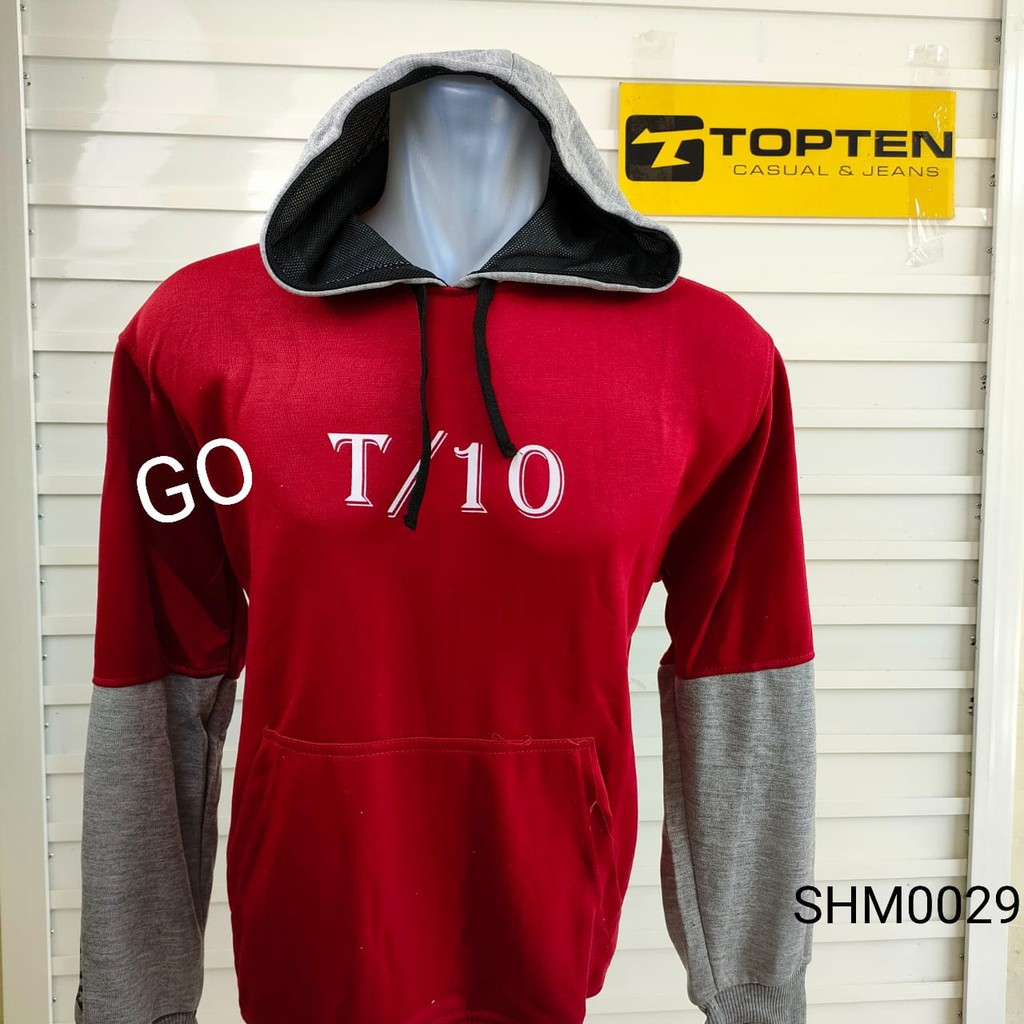 BB  L TOPTEN SWEATER Pakaian Pria Outerwear Sweater Cardigan Lengan Panjang Hoodie Casual Motif