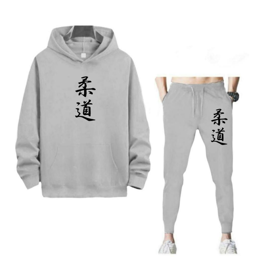 SETELAN ROUDAO TULISAN CINA JEPANG JOGGER DAN HOODIE BAHAN TEBAL NYAMAN DIPAKAI TERLARIS