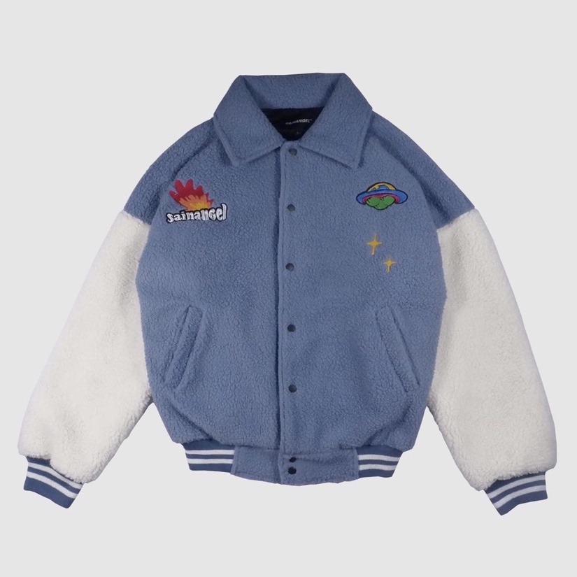 Sainangel Sculptor - Sherpa Varsity Jacket