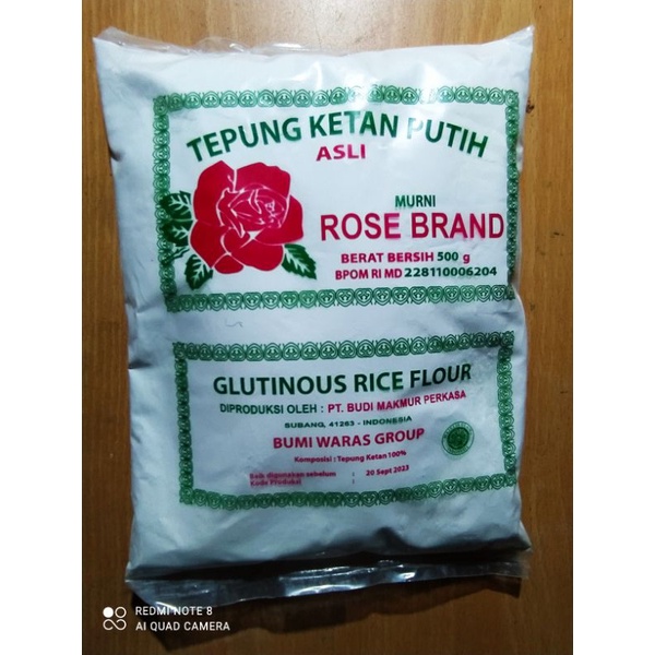 

1 bks tepung ketan putih rose brand 500 gram