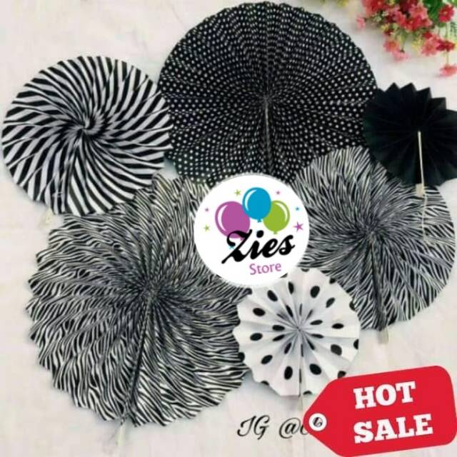 

Paper fan hitam set / paperfan black set