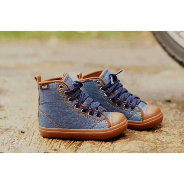 Sepatu Anak Decks Signore Pure Jeans Biru Tua