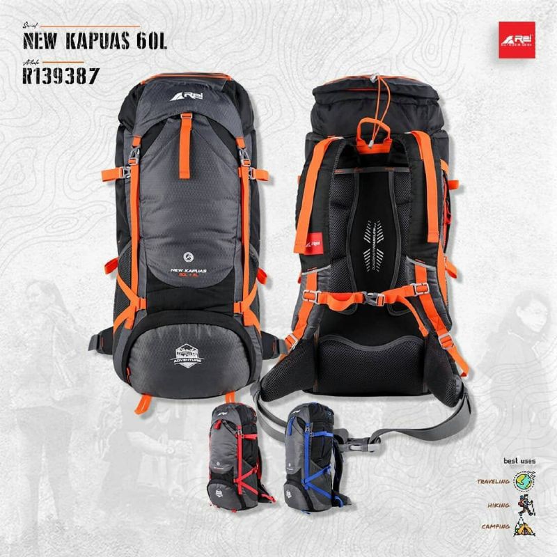 CARRIER REI NEW KAPUAS 60+5 - CARRIER REI KAPUAS 60+5L - CARRIER ORIGINAL AREI