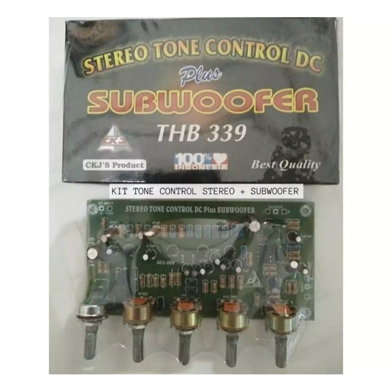 Kit Tone Control Stereo DC Plus Subwofer