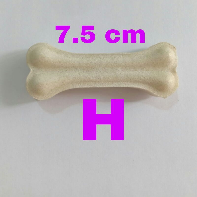 Tulang snack anjing knotted bone dan pressed bone ukuran 6.5 cm - 7.5 cm - 12 cm