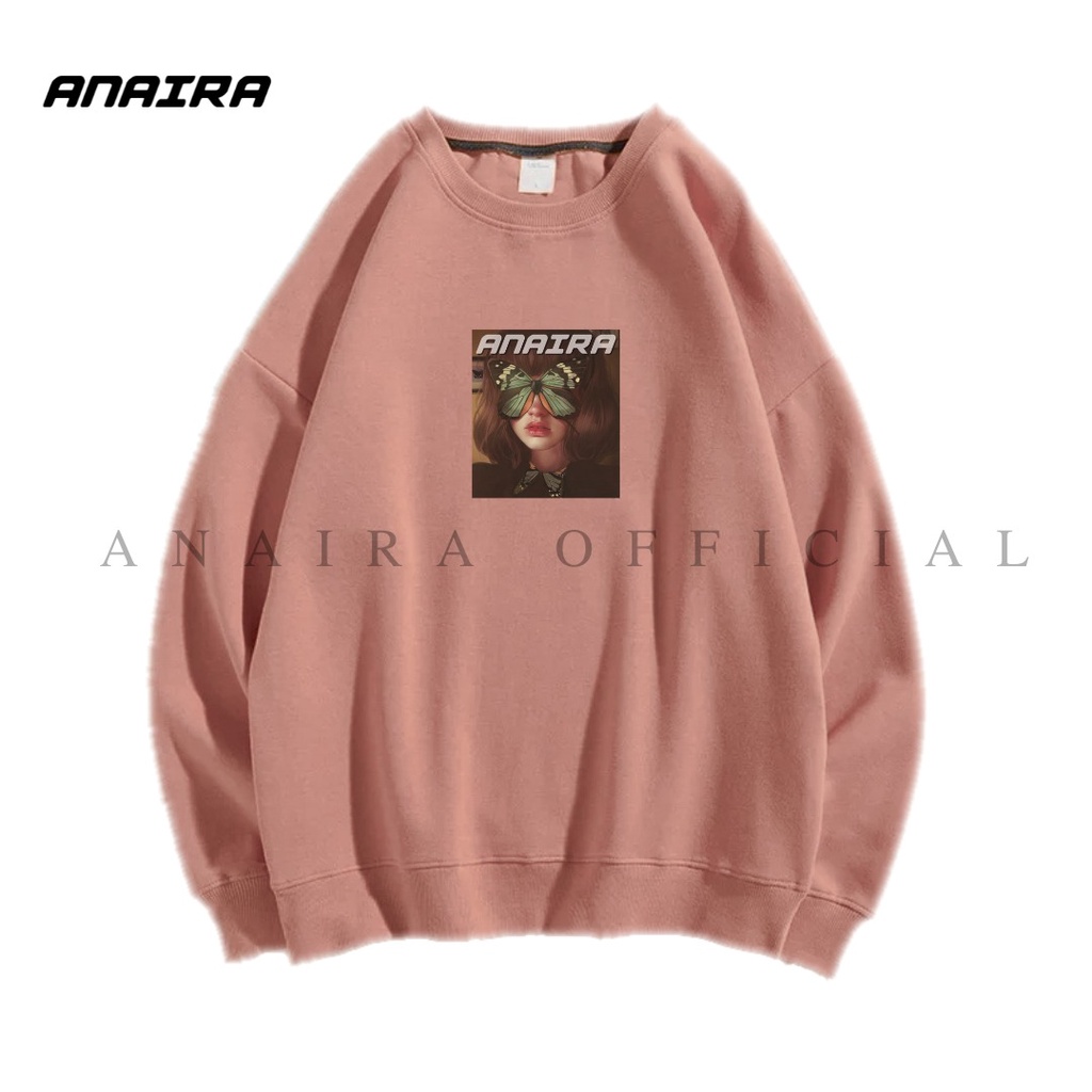 BUTTERFLY GIRL SWEATER CREWNECK ANAIRAOFFICIAL