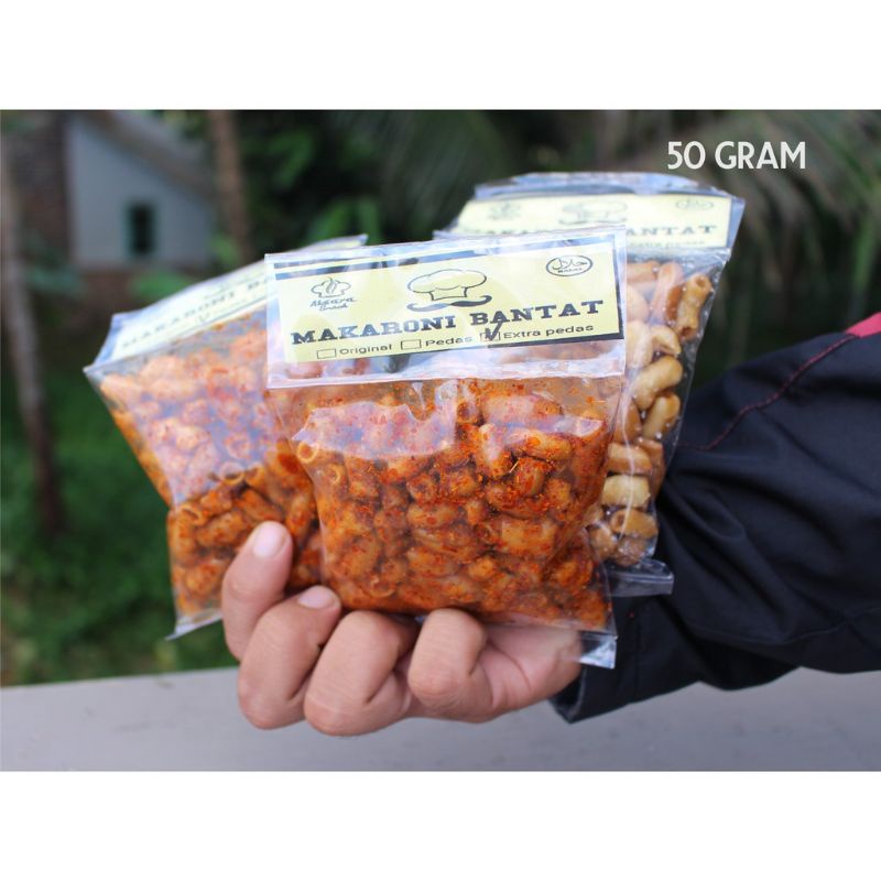 

MAKARONI BANTET-BANTAT,KRIWIL&KERANG 50g MAKANAN RINGAN