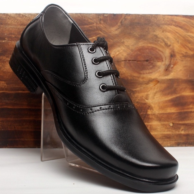 Sepatu Pantofel Pria Kulit Asli Rasheda K 01 Formal Shoes Bertali