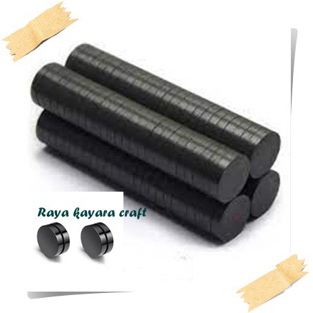 Magnet Hitam Ferrite Model Koin 20x3mm