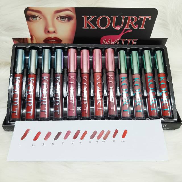 LIPCREAM KOURT MATTE 12PCS