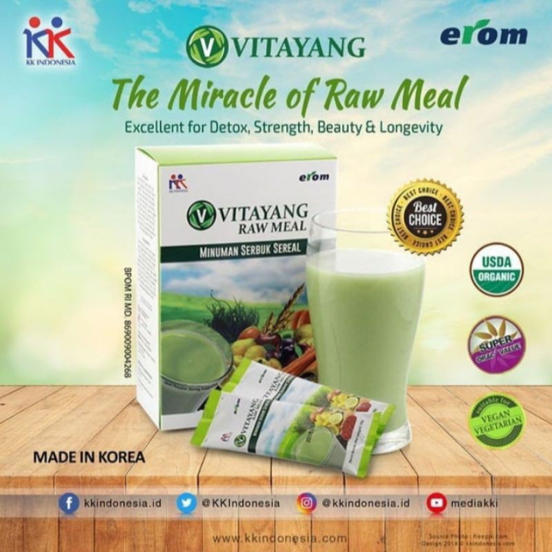 

Vitayang Raw Meal | Minuman serbuk sereal Alami | detoks tubuh | Diet Sehat | 100 % Alami