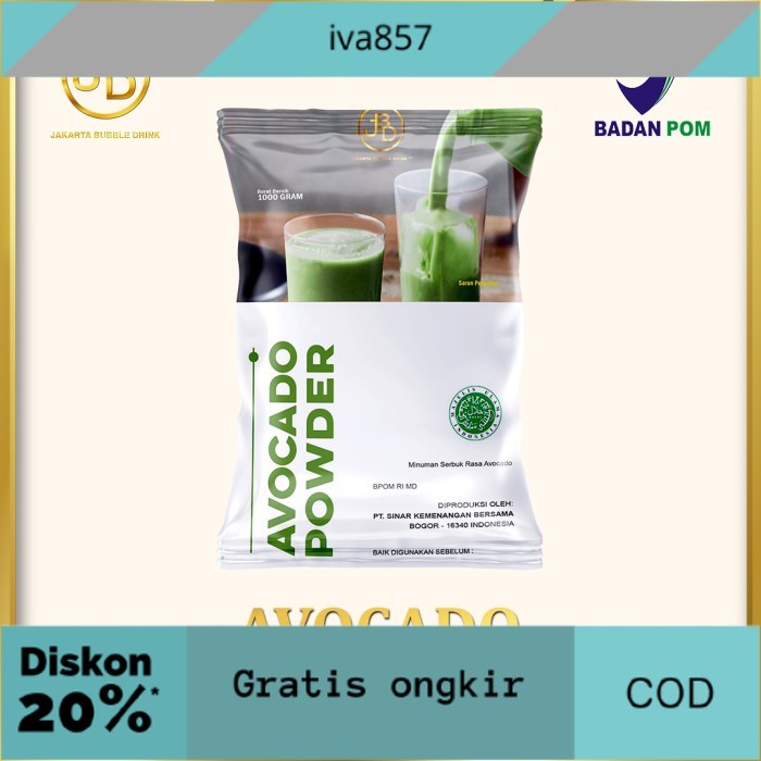 

PROMO Avocado Bubuk - Milkshake Powder GRATIS ONGKIR