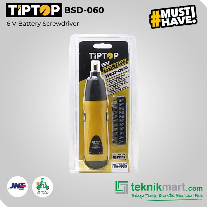 Tip Top BSD-060 6V Cordless Screwdriver / Obeng Baterai