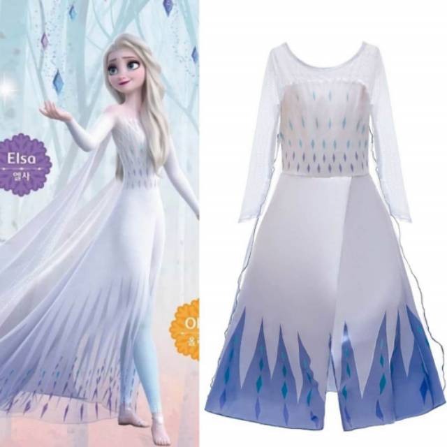 elsa frozen ii white dress