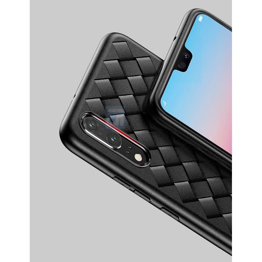 G517Case case huawei y7 pro 2019 soft tpu grid woven anyaman casing cover kori