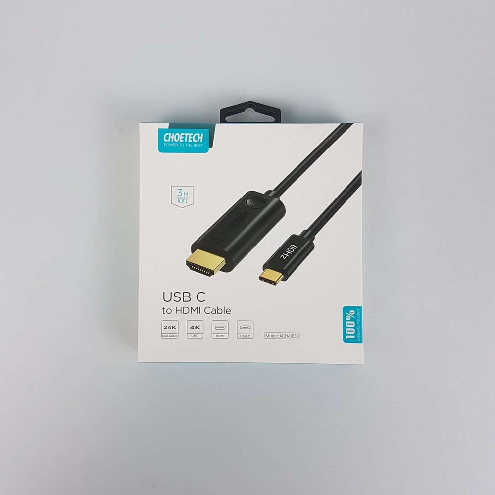 Kabel USB Type C ke HDMI 4K 3 Meter - XCH-0030BK - Black