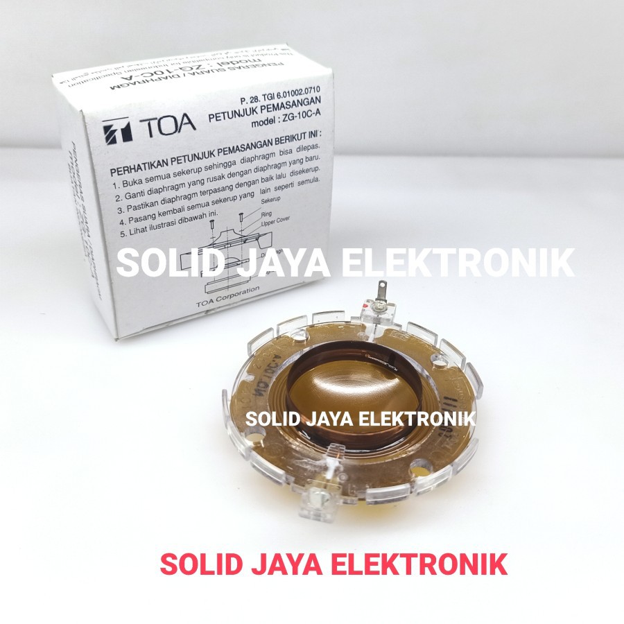 SPUL TOA 25W ZG-10C-A ZH-625S ZH-625 ZH 625 ZH-4015 ZH-2930 DIAPHGRAGM SPULL SPEAKER CORONG TOA ASLI