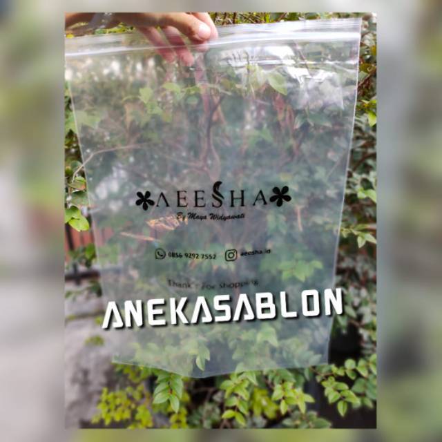 

Sablon Plastik Klip Transparan/Bening 35x40