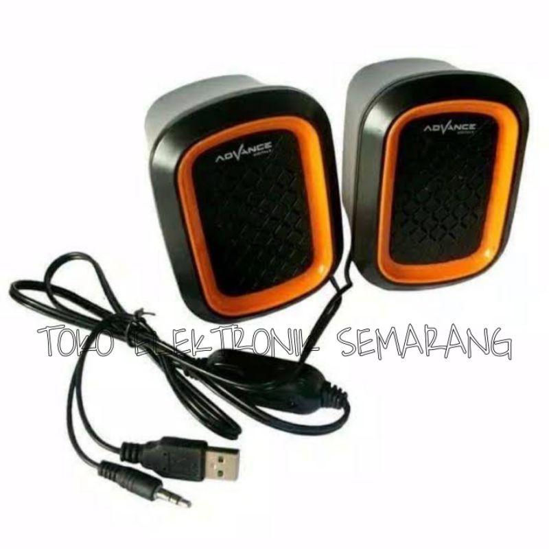 ADVANCE MINI DIGITAL SPEAKER DUO 050 USB PC LAPTOP SUPER BASS