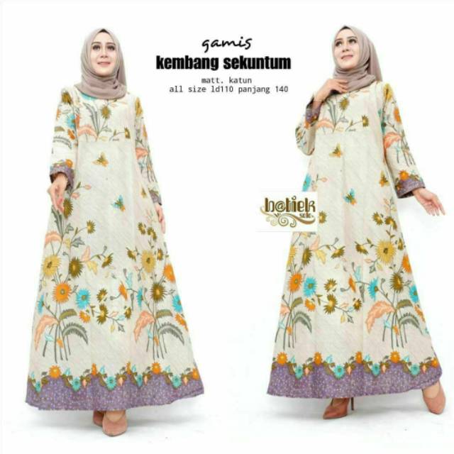 Terbaru gamis sekuntum asli bagus model terbaru terupdate terlaris termurah SCDD