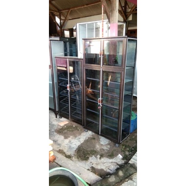 Rak sepatu kaca riben sidoarjo murah